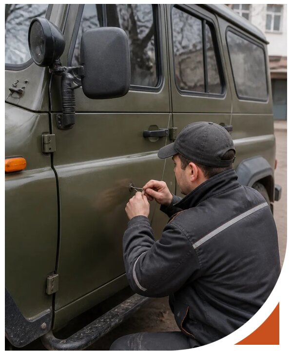 Профессиональное вскрытие автомобиля УАЗ без повреждений в Белорецке